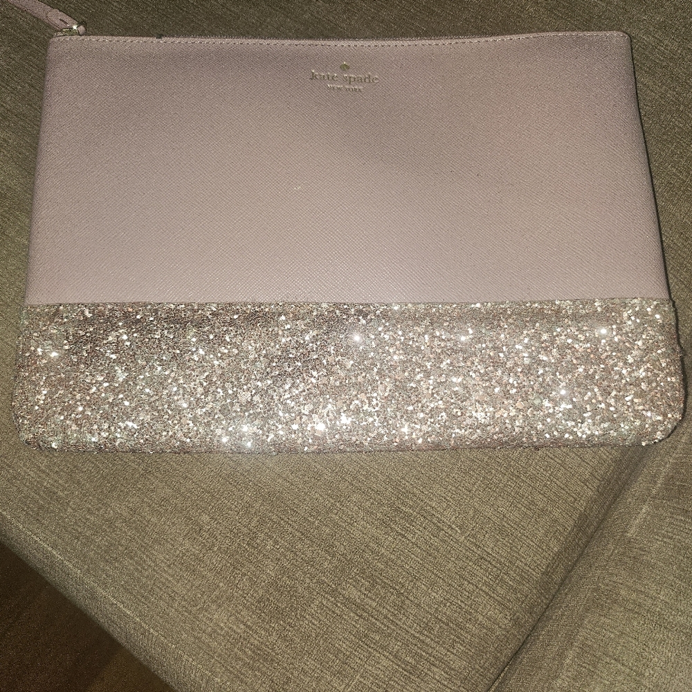 Kate Spade Lavender Glitter Wristlet